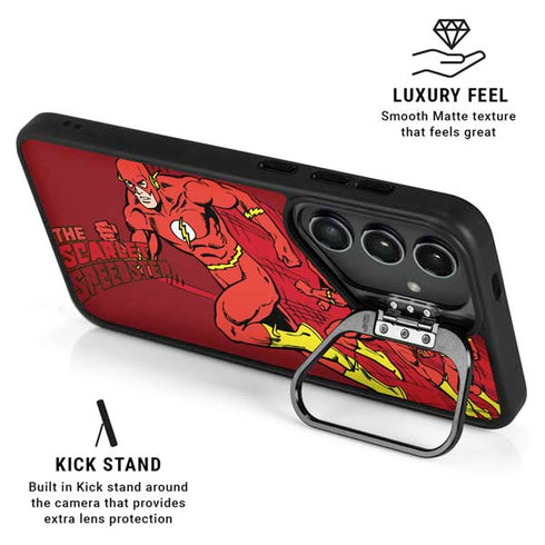 DC Comics The Flash Classic Art in Sequence Running pose Galaxy S24 FE Kickstand Case